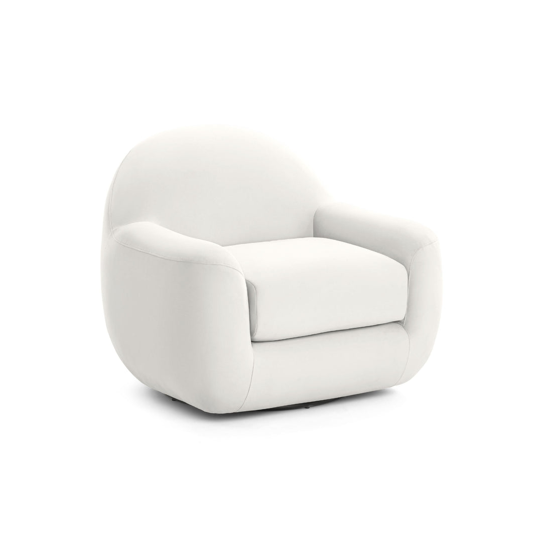 Tiago Performance Velvet Swivel Accent Chair