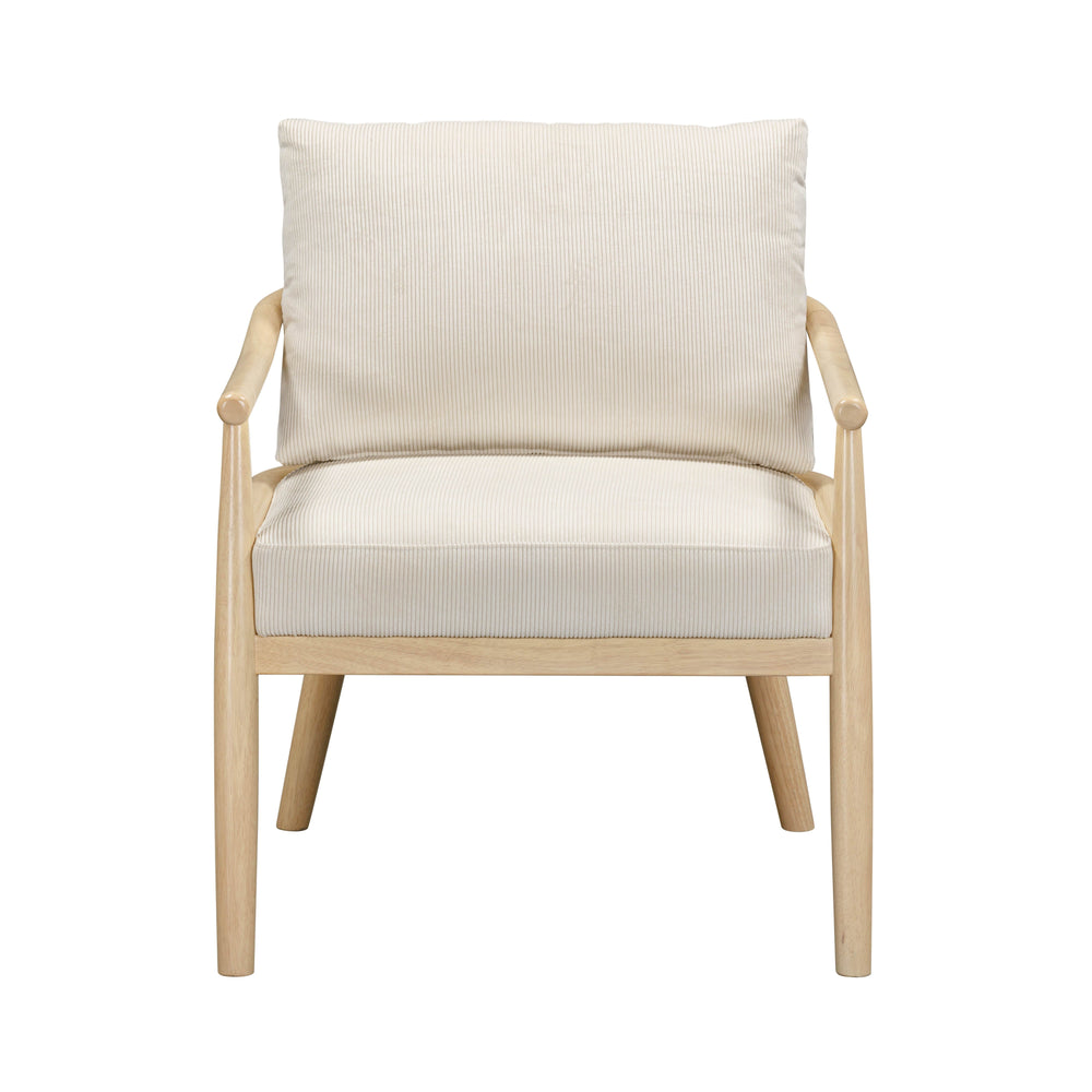 Dixie Cream Performance Corduroy Accent Chair