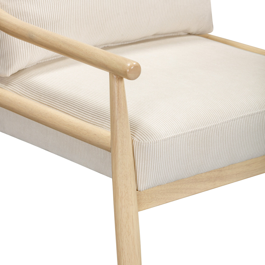 Dixie Cream Performance Corduroy Accent Chair