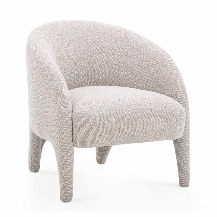 Kris Warm Grey Performance Boucle Accent Chair