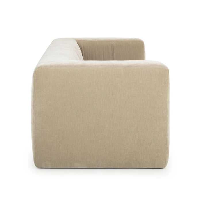 Alder 89" Upcycled Chenille Sofa - Sand