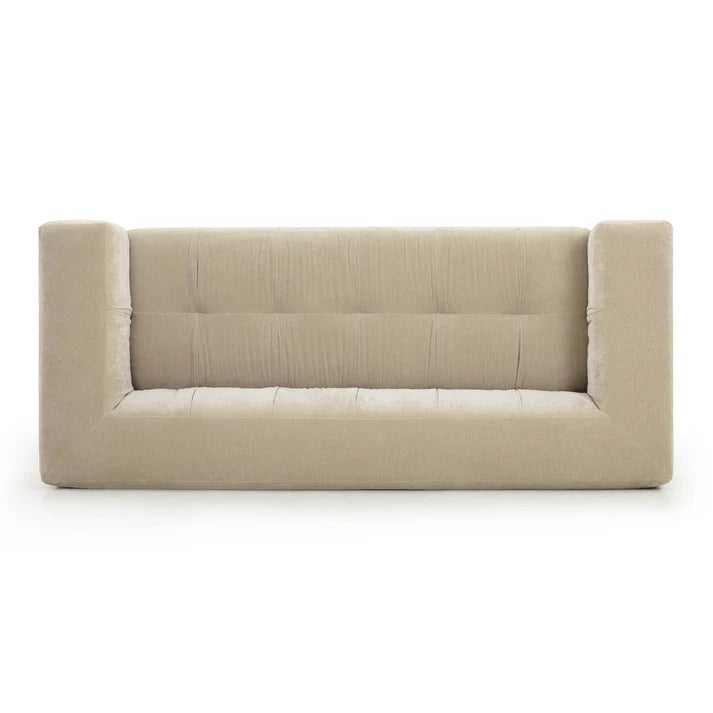 Alder 89" Upcycled Chenille Sofa - Sand