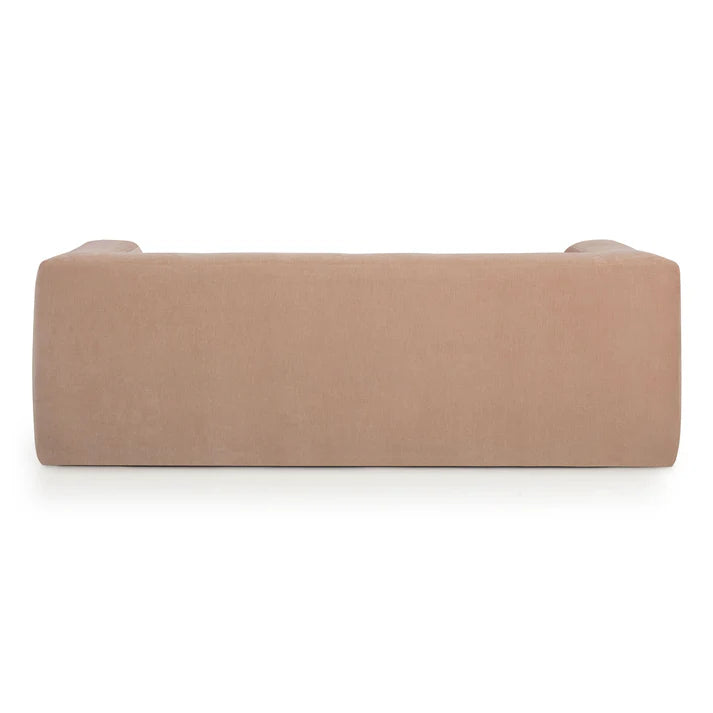 Alder 89" Upcycled Chenille Sofa - Peach