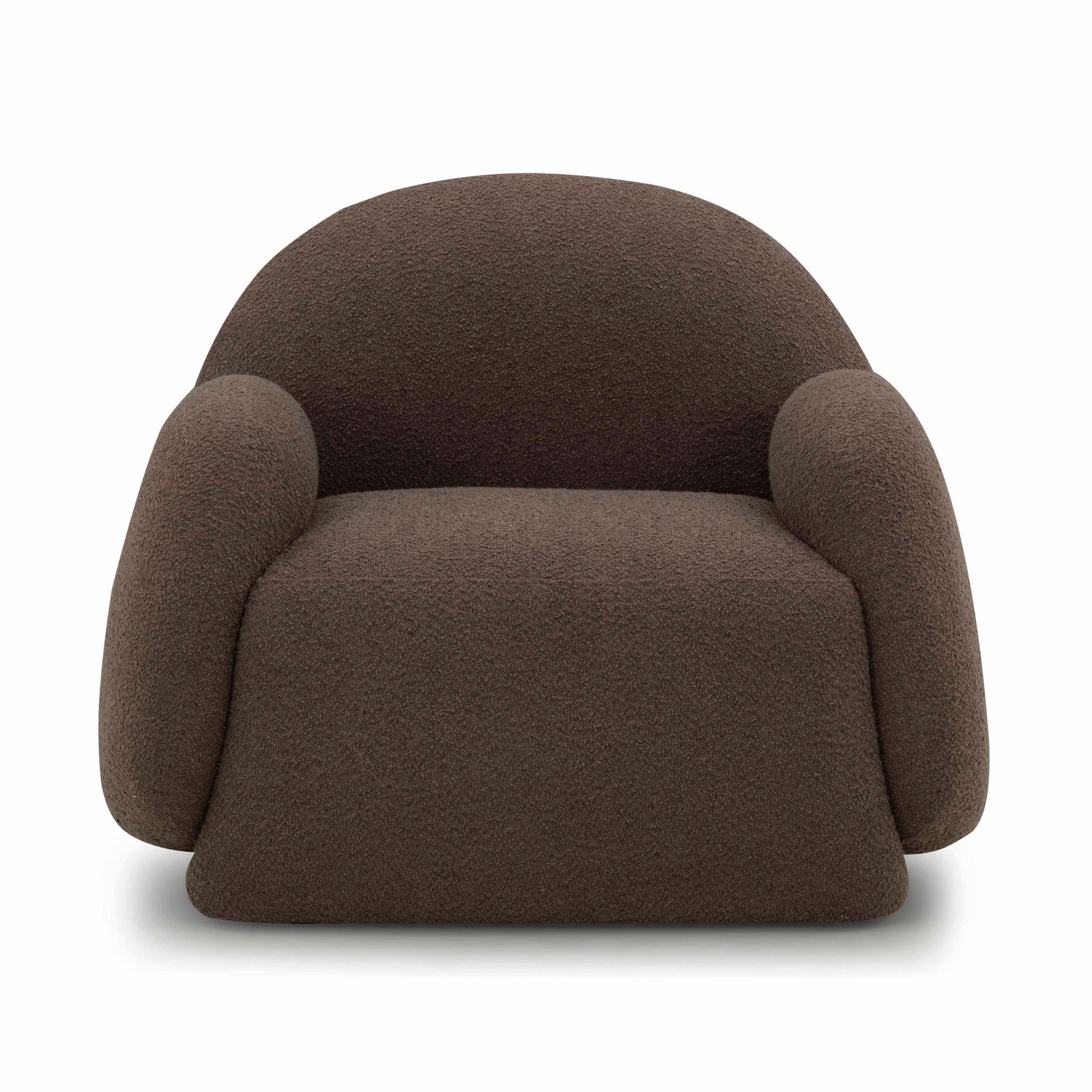 TOV Furniture Marius Brown Boucle Accent Chair