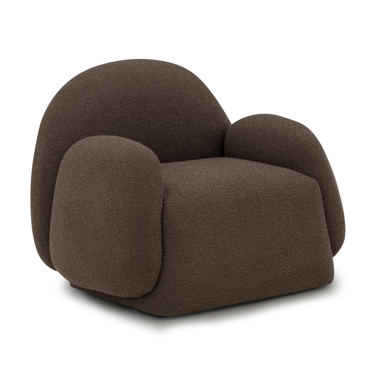 Marius Brown Boucle Accent Chair