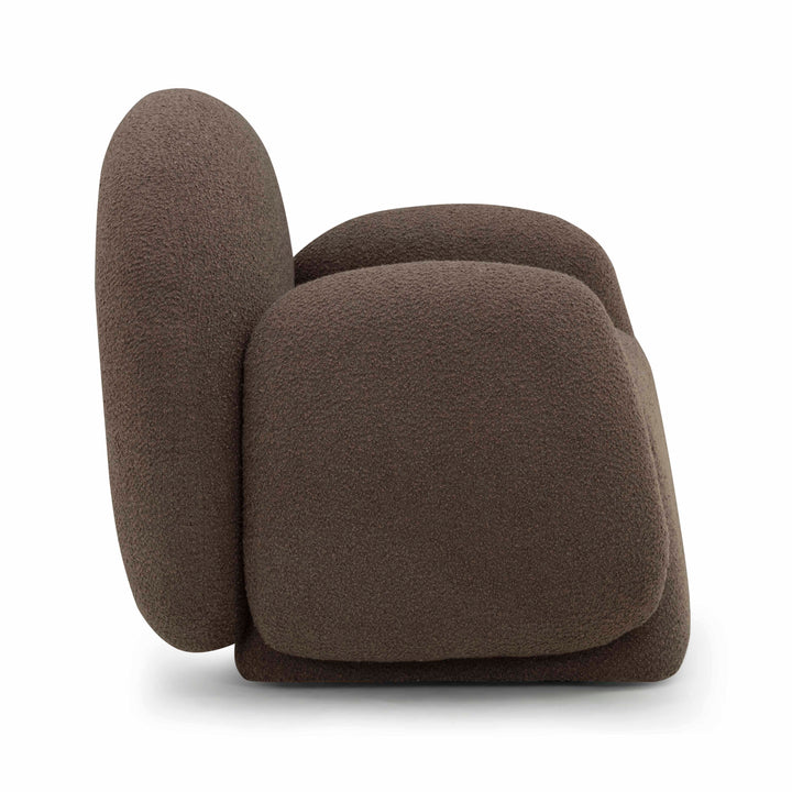 Marius Brown Boucle Accent Chair