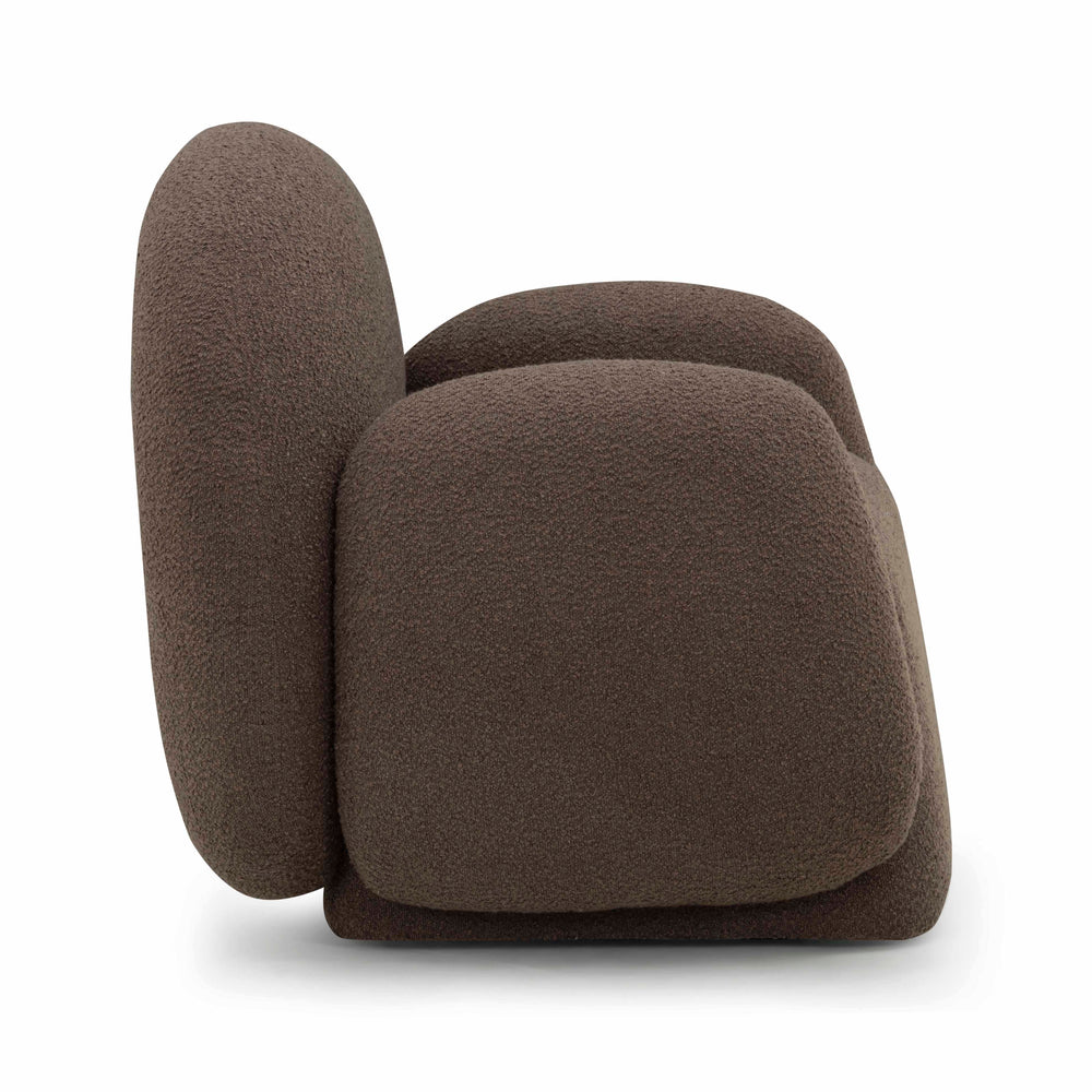 Marius Brown Boucle Accent Chair