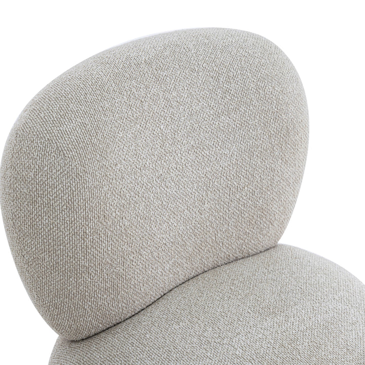 Pucker Warm Grey Performance Boucle Accent Chair