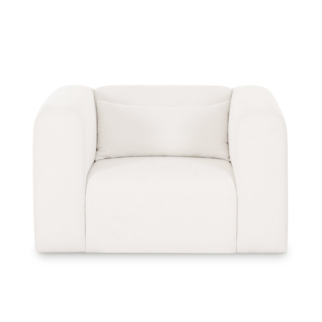 Tarra Cream Performance Chenille Accent Chair