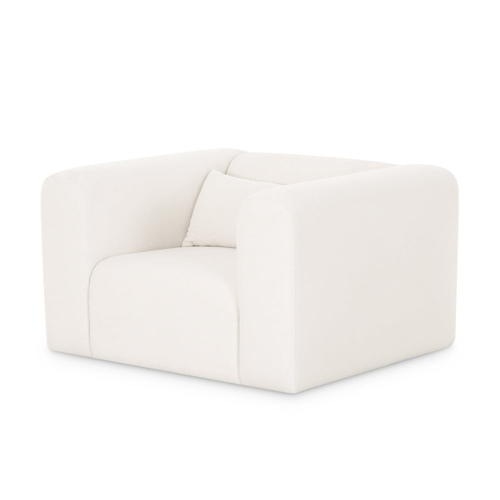 Tarra Cream Performance Chenille Accent Chair