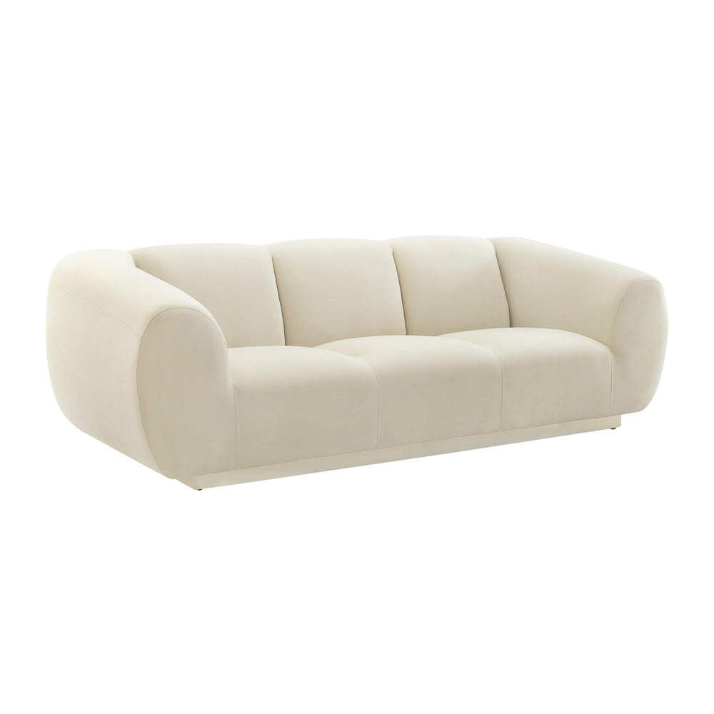 Emmet 90" Performance Velvet Sofa - Cream