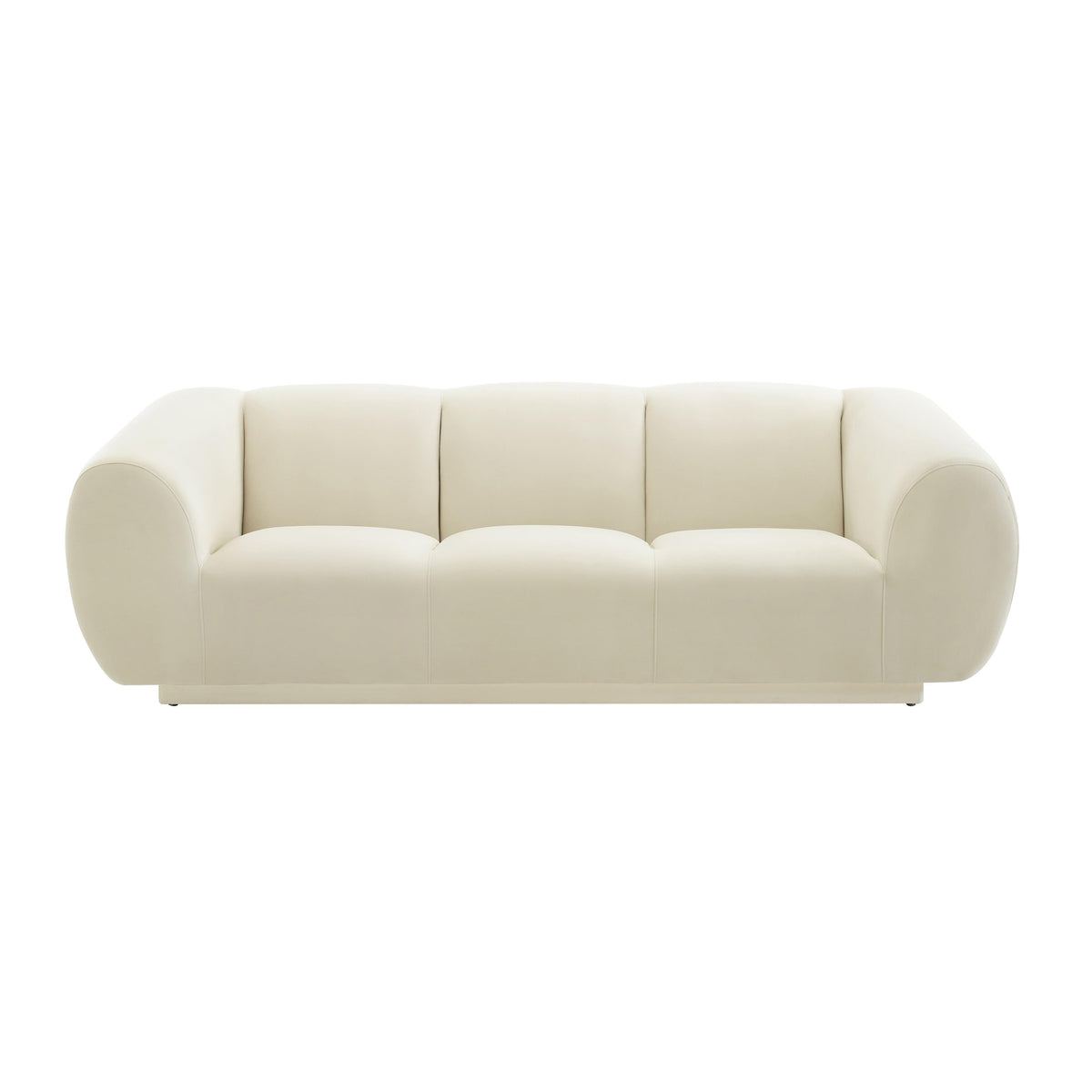 Emmet 90" Performance Velvet Sofa - Cream