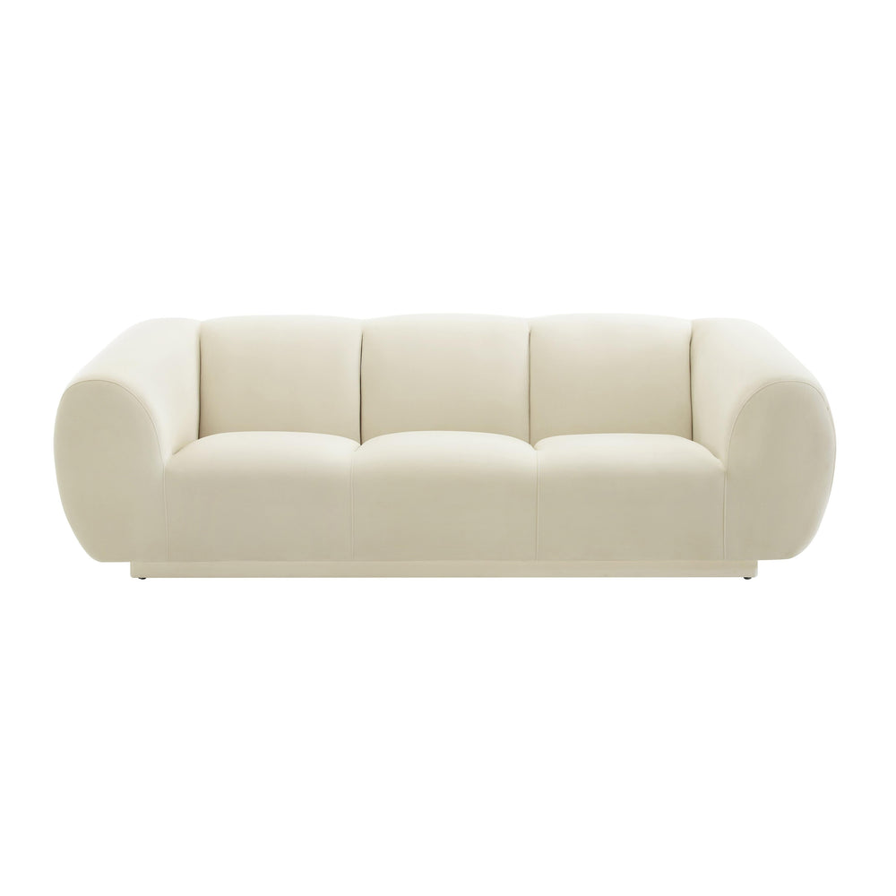 Emmet 90" Performance Velvet Sofa - Cream