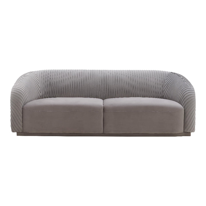 Yara 90.6" Pleated Performance Velvet Sofa