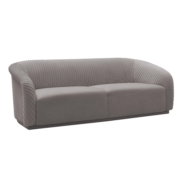 Yara 90.6" Pleated Performance Velvet Sofa