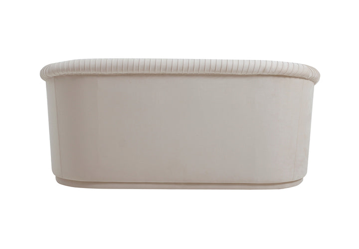 Yara 70" Beige Performance Velvet Loveseat by Inspire Me! Home Decor