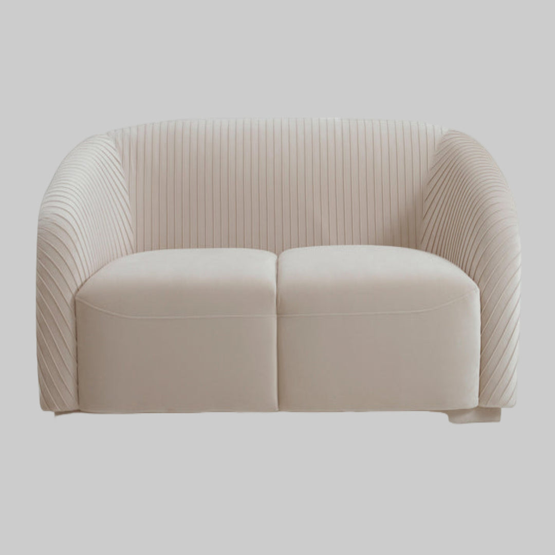 Yara 70" Pleated Velvet Loveseat