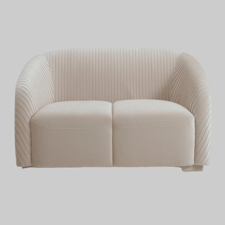 Yara 70" Pleated Velvet Loveseat