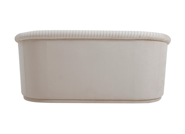 Yara 70" Pleated Velvet Loveseat