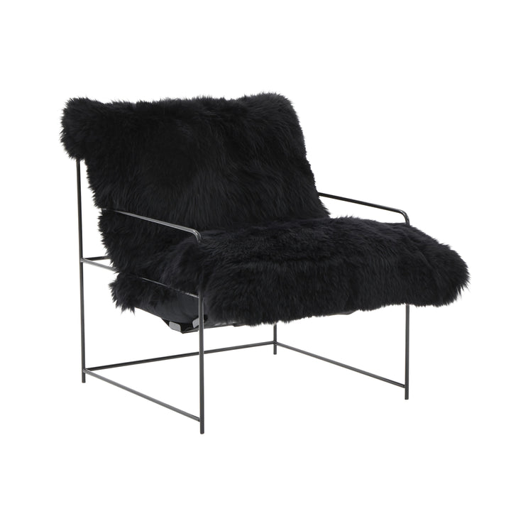 Kimi Genuine Sheepskin Accent Chair
