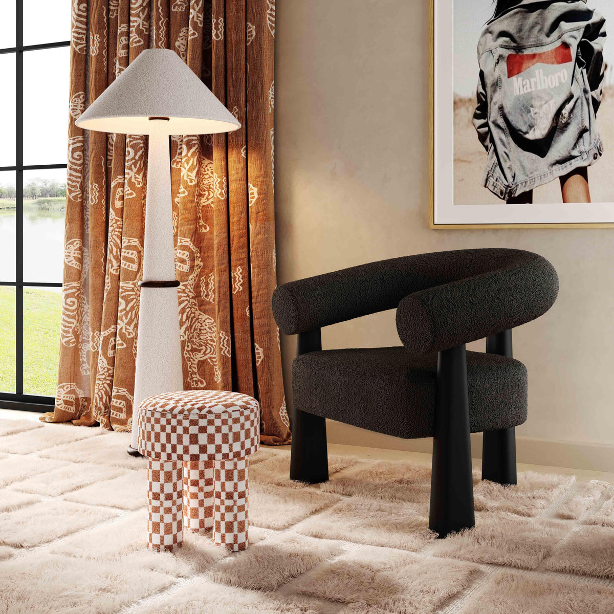Spara Performance Boucle Accent Chair