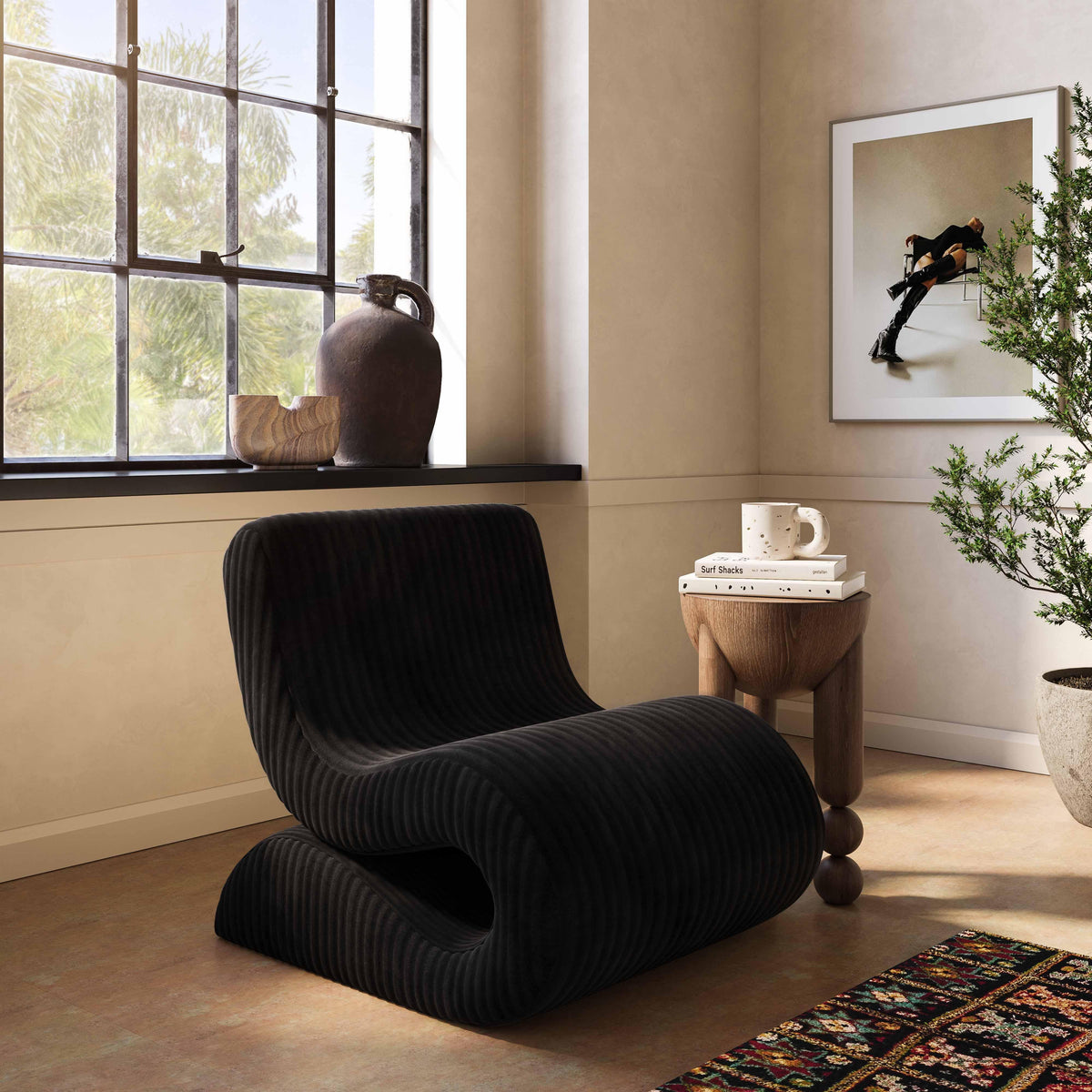Senna Performance Oversized Corduroy Accent Chair