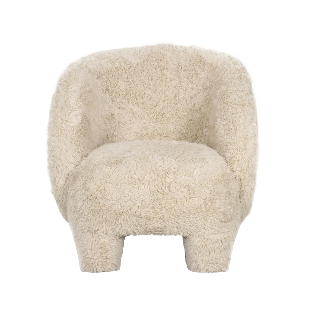 Kiki Contract-Grade Vegan Shearling Accent Chair