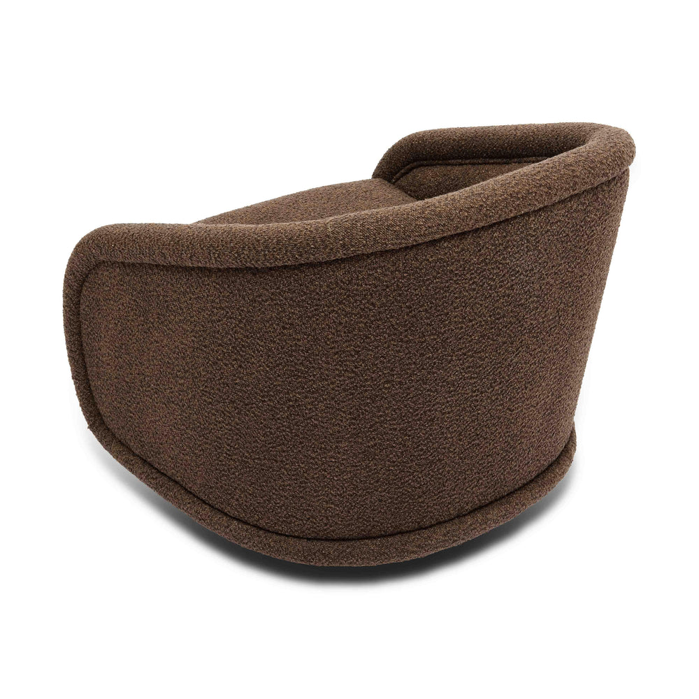 Rory Performance Boucle Swivel Accent Chair - Chocolate Brown