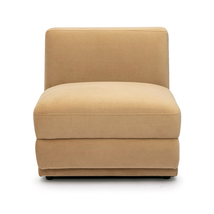 Perry Modular Armless Chair - Tan