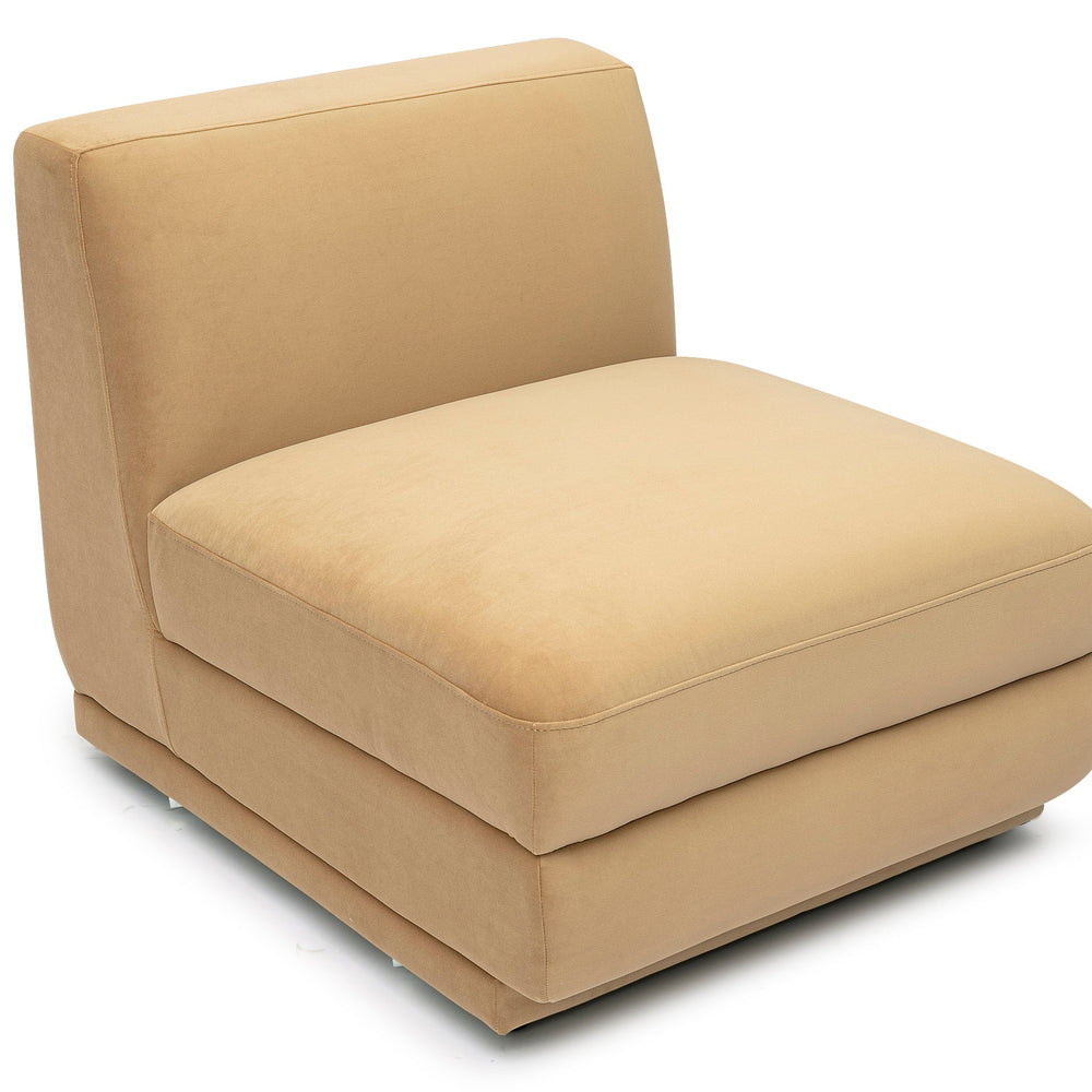 Perry Modular Armless Chair - Tan
