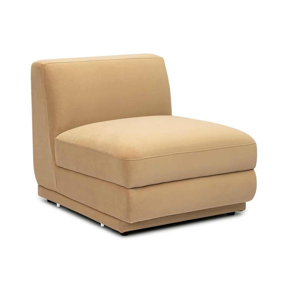 Perry Modular Armless Chair - Tan