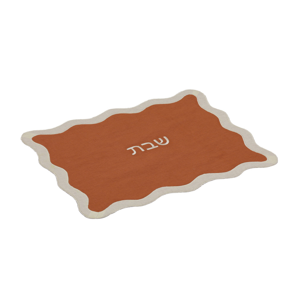 Wavy Rust Challah Cover