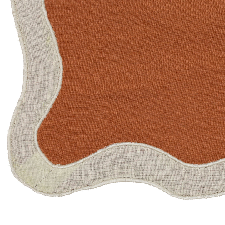 Wavy Rust Challah Cover