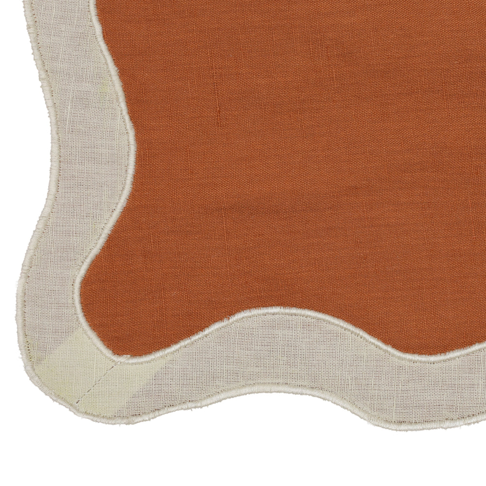 Wavy Rust Challah Cover
