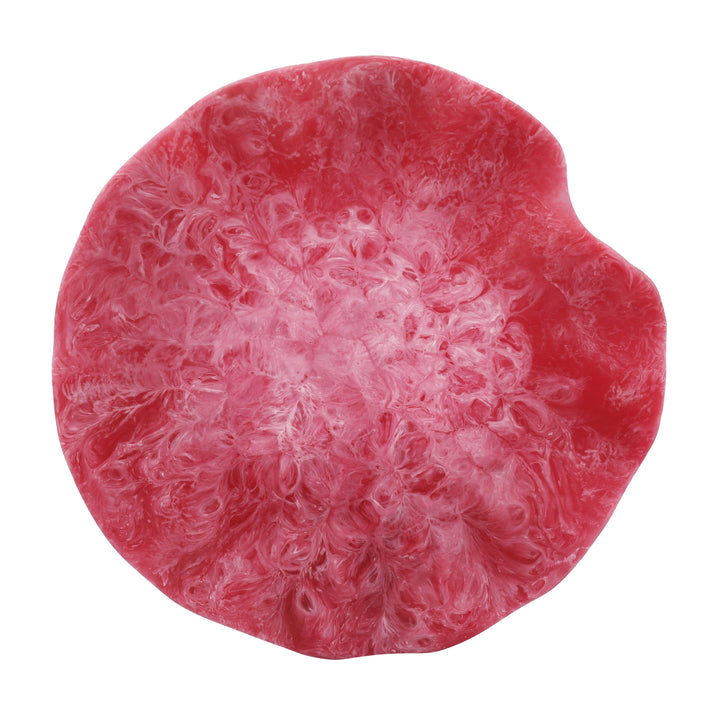 Mera Red Resin Petal Tray