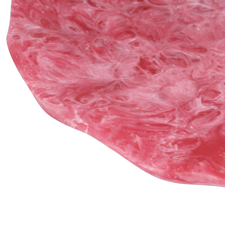 Mera Red Resin Petal Tray