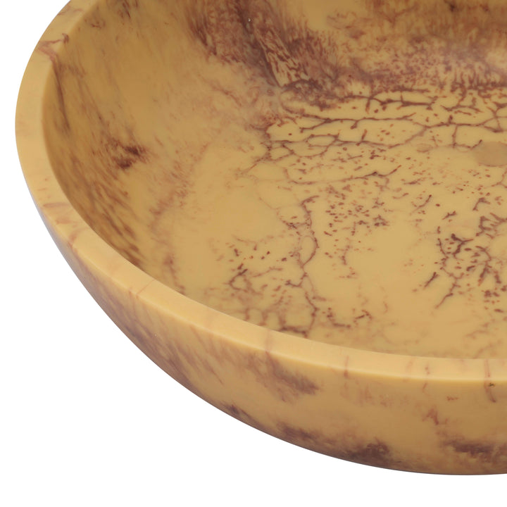 Mera Mustard Yellow Resin Serving Bowl