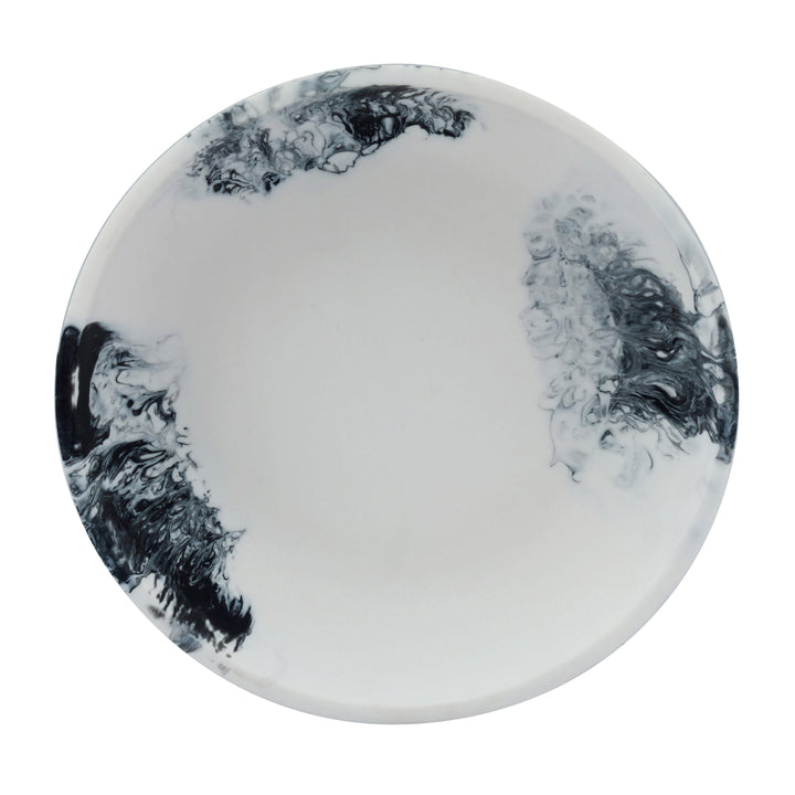 Mera Black &amp;amp; White Resin Serving Bowl