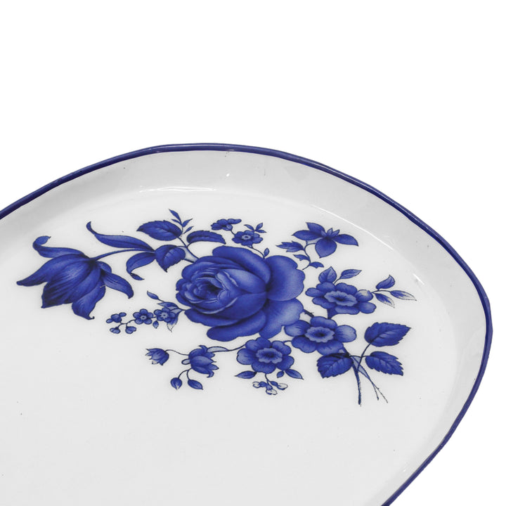 Cottage China Blue &amp;amp; White Serving Tray
