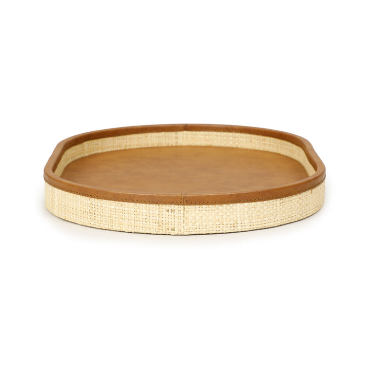 Hakiri Natural Raffia Contract-Grade Storage Tray - Medium
