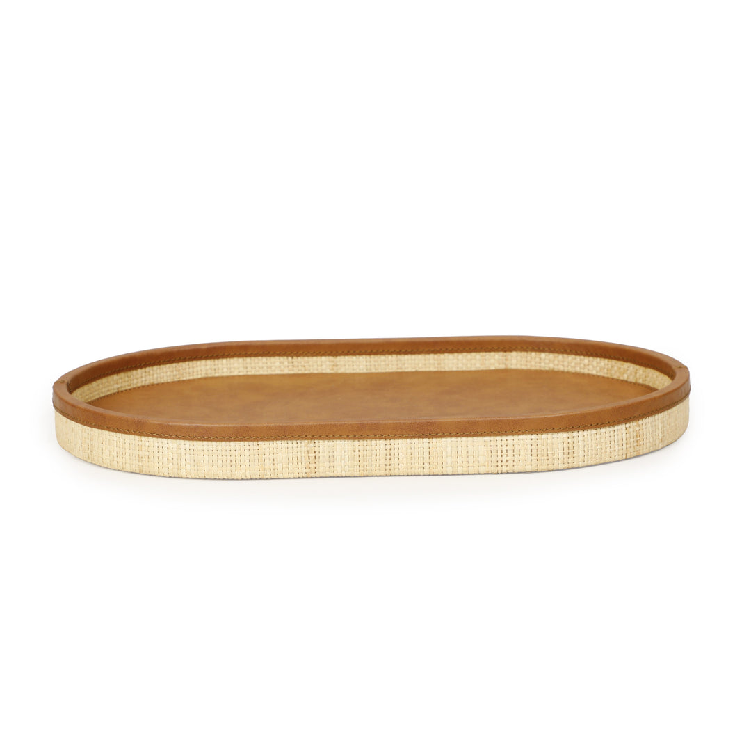 Hakiri Natural Raffia Contract-Grade Storage Tray - Large
