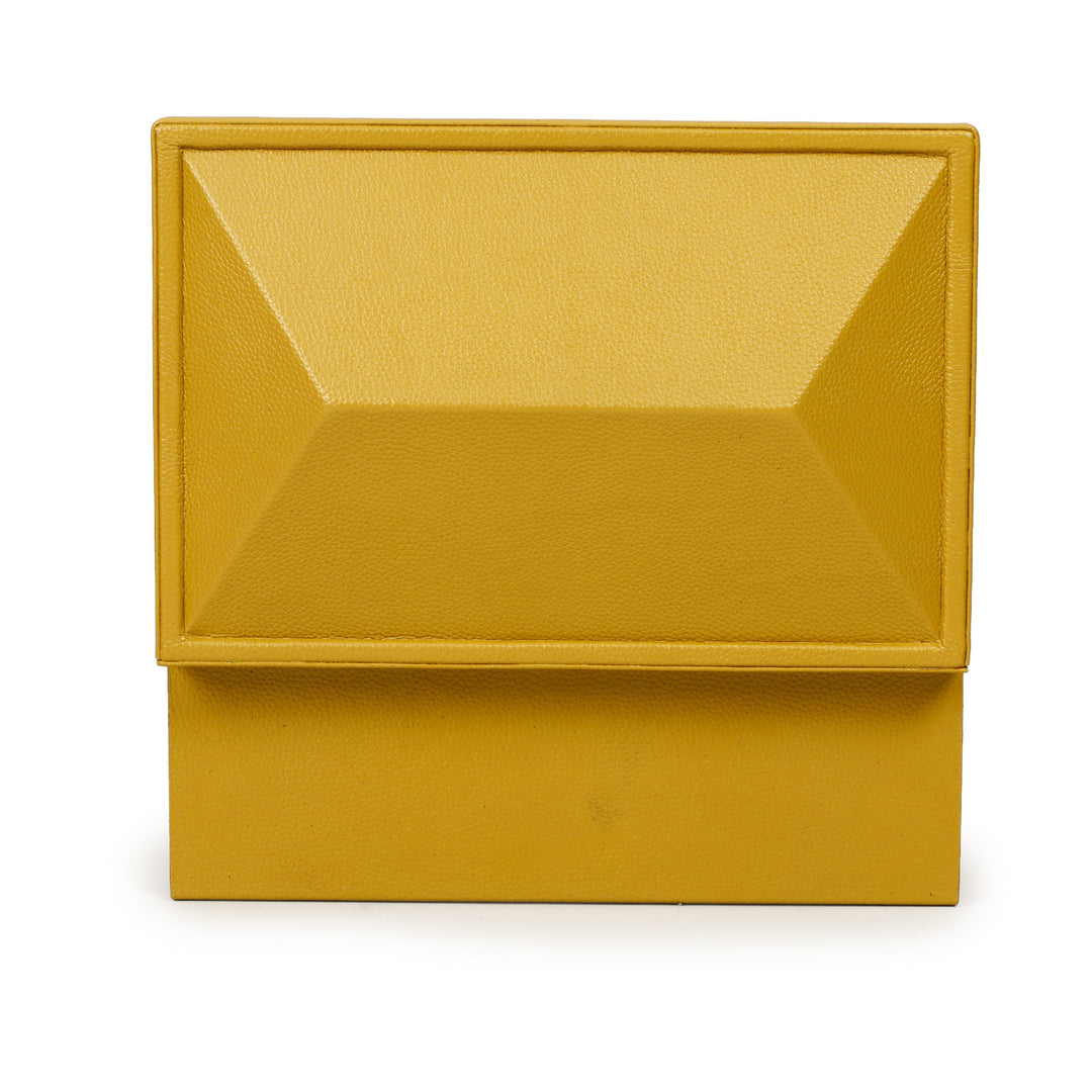 Knox Mustard Yellow Vegan Leather Contract-Grade Jewelry Box