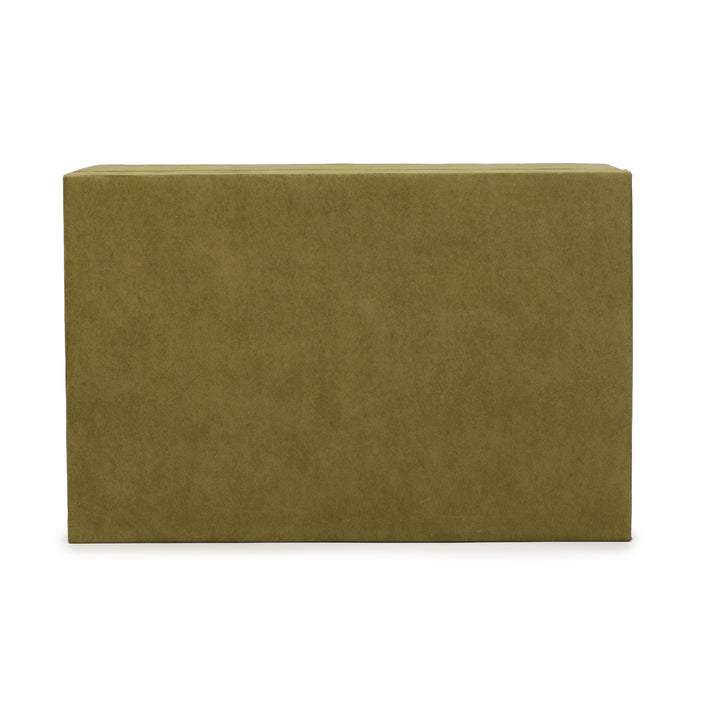 Pisa Green Vegan Suede Contract-Grade Storage Box
