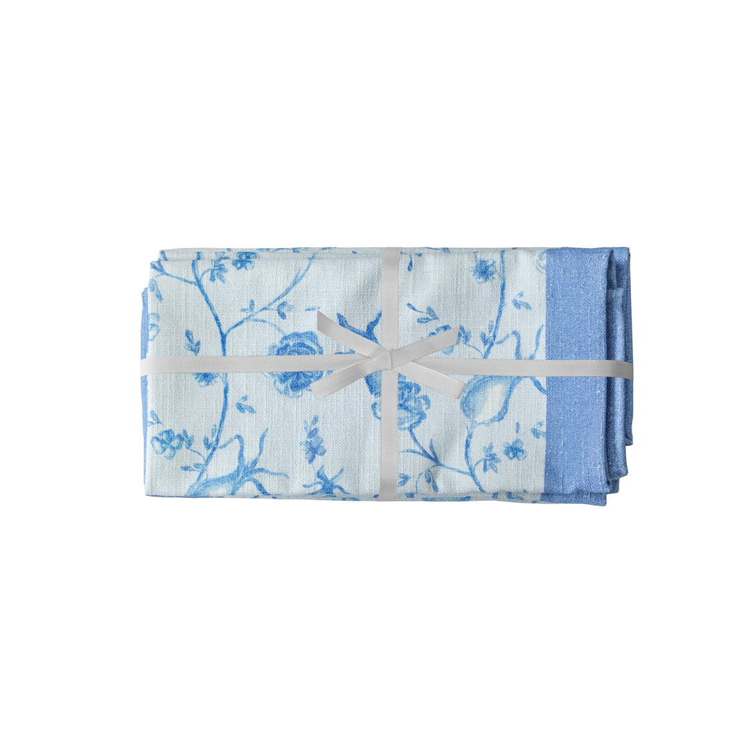 Dolce Baby Blue Natural Cotton Napkins - Set of 4