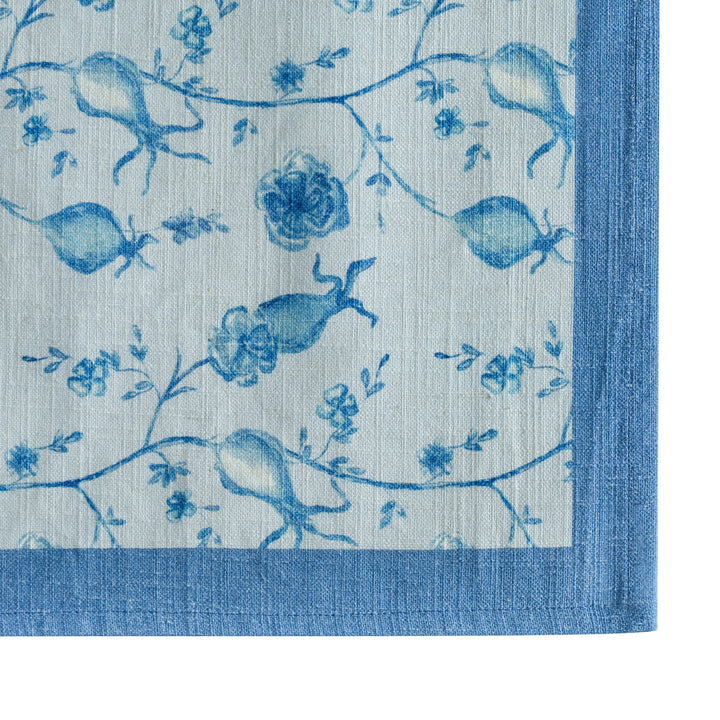 Dolce Baby Blue Natural Cotton Napkins - Set of 4