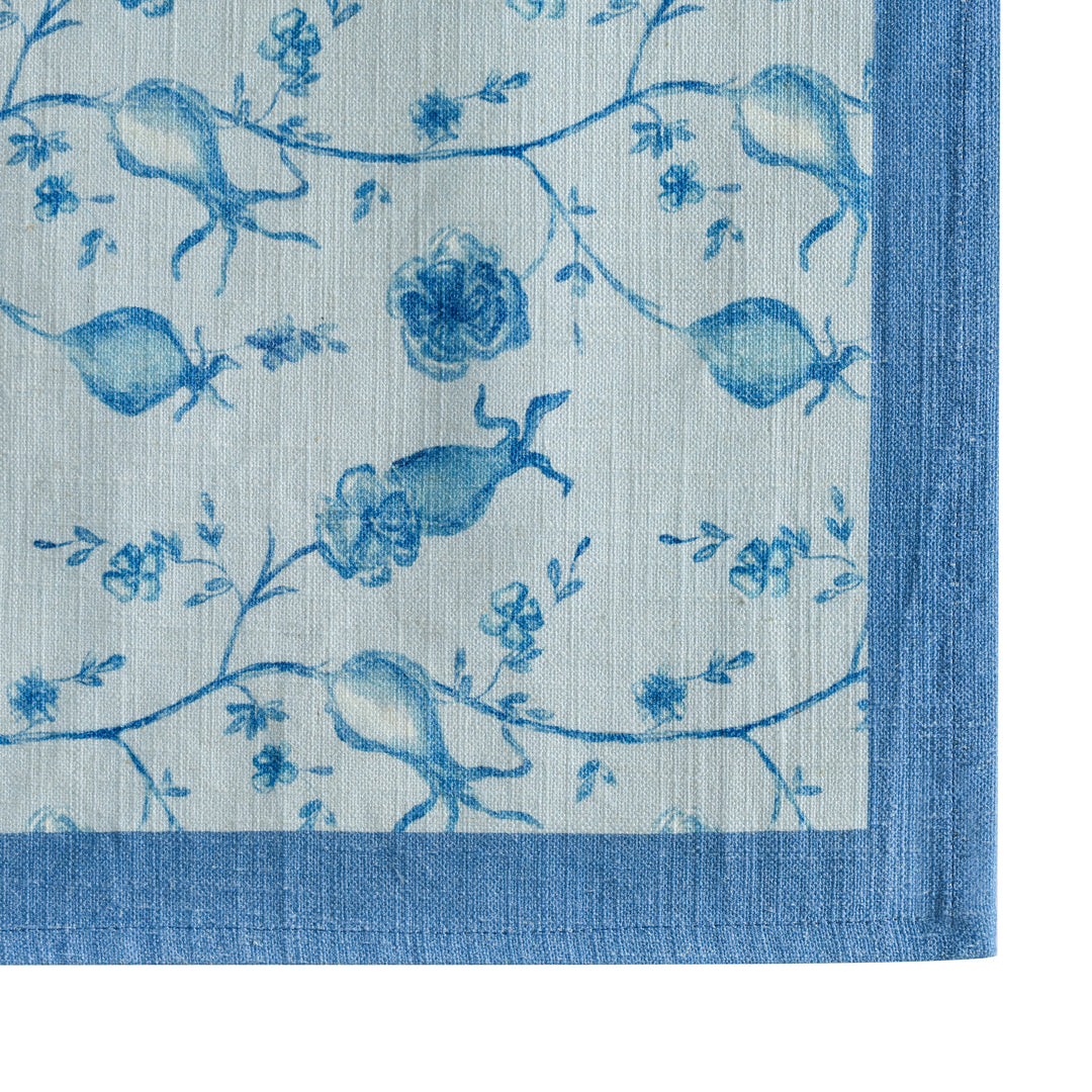 Dolce Baby Blue Natural Cotton Napkins - Set of 4