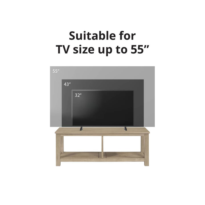 Tiburon TV Bench - Drifted Sand - view 3