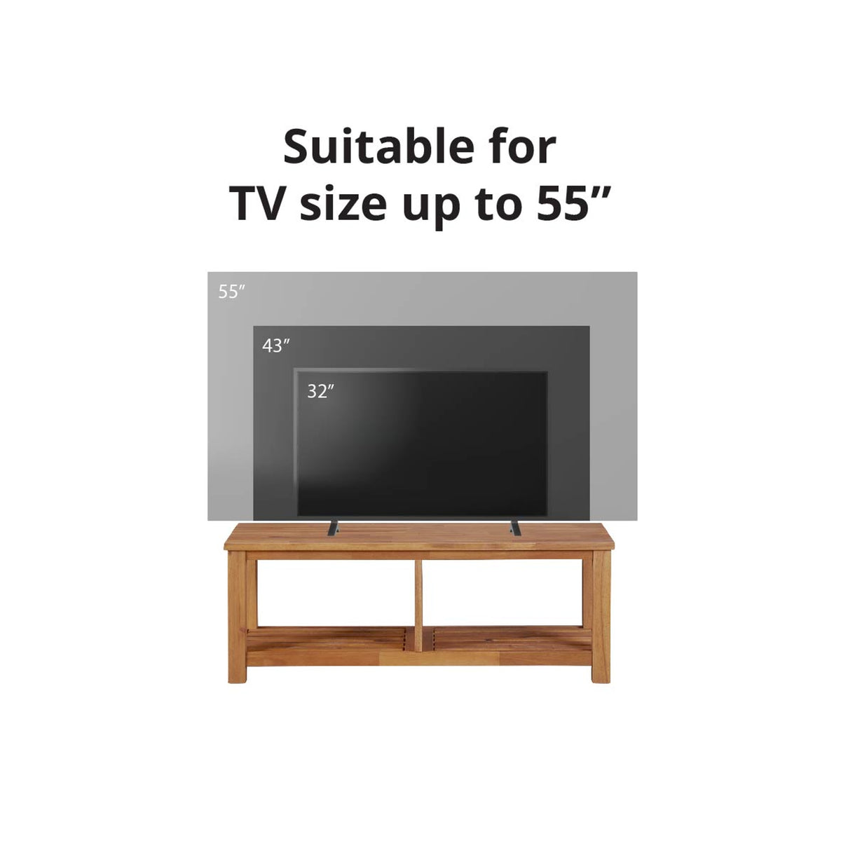 Tiburon TV Bench - Amber - view 3