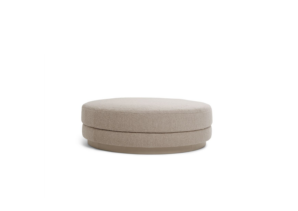 American Leather Tavin Ottoman Round