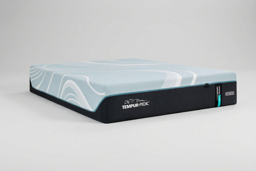 TEMPUR-LuxeAdapt Medium Hybrid Mattress, Queen, three-quarter view